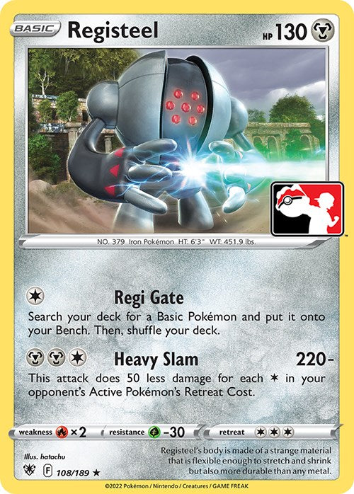 Registeel (108/189) [Prize Pack Series Three] | Mindsight Gaming