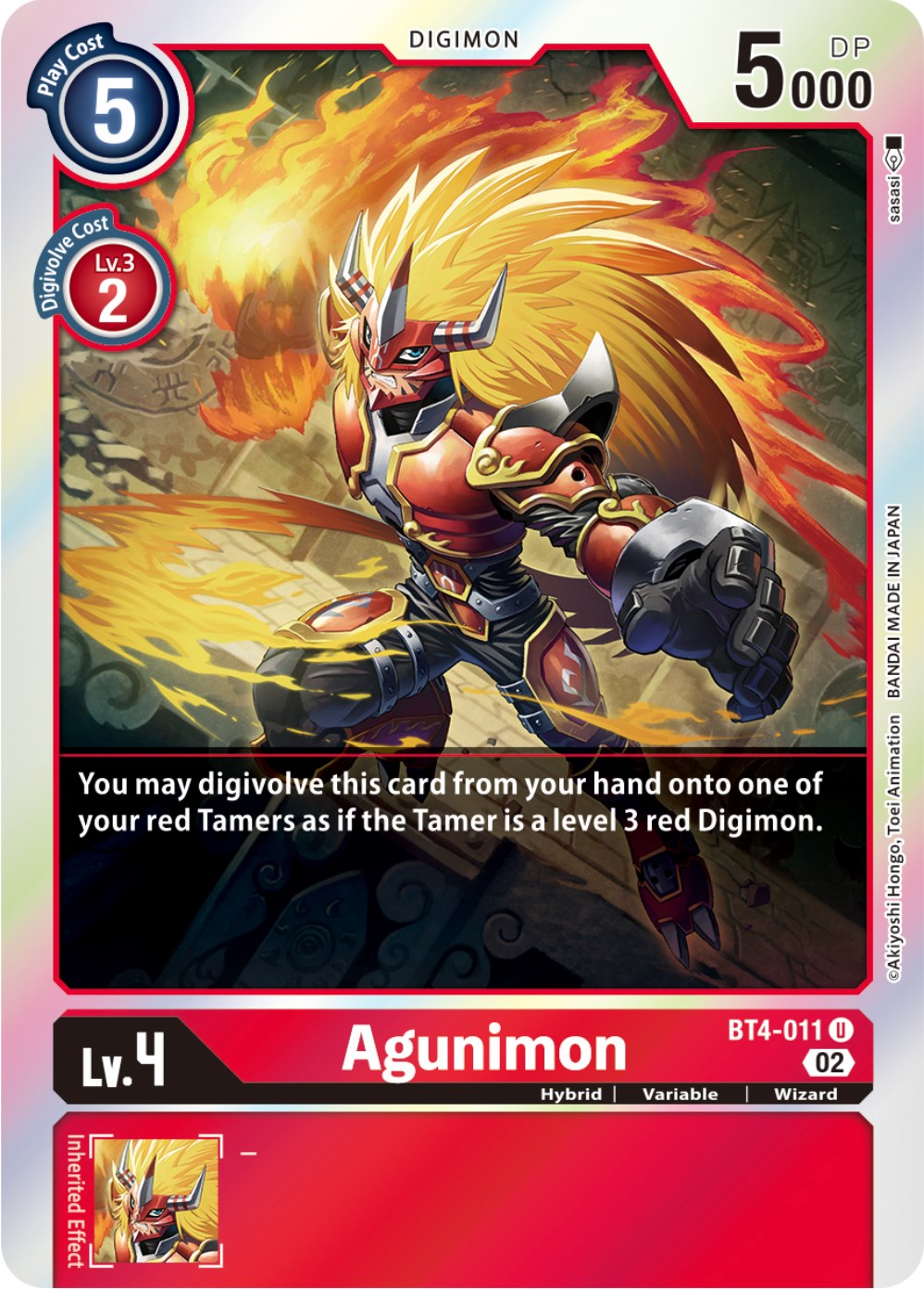 Agunimon [BT4-011] [Resurgence Booster] | Mindsight Gaming