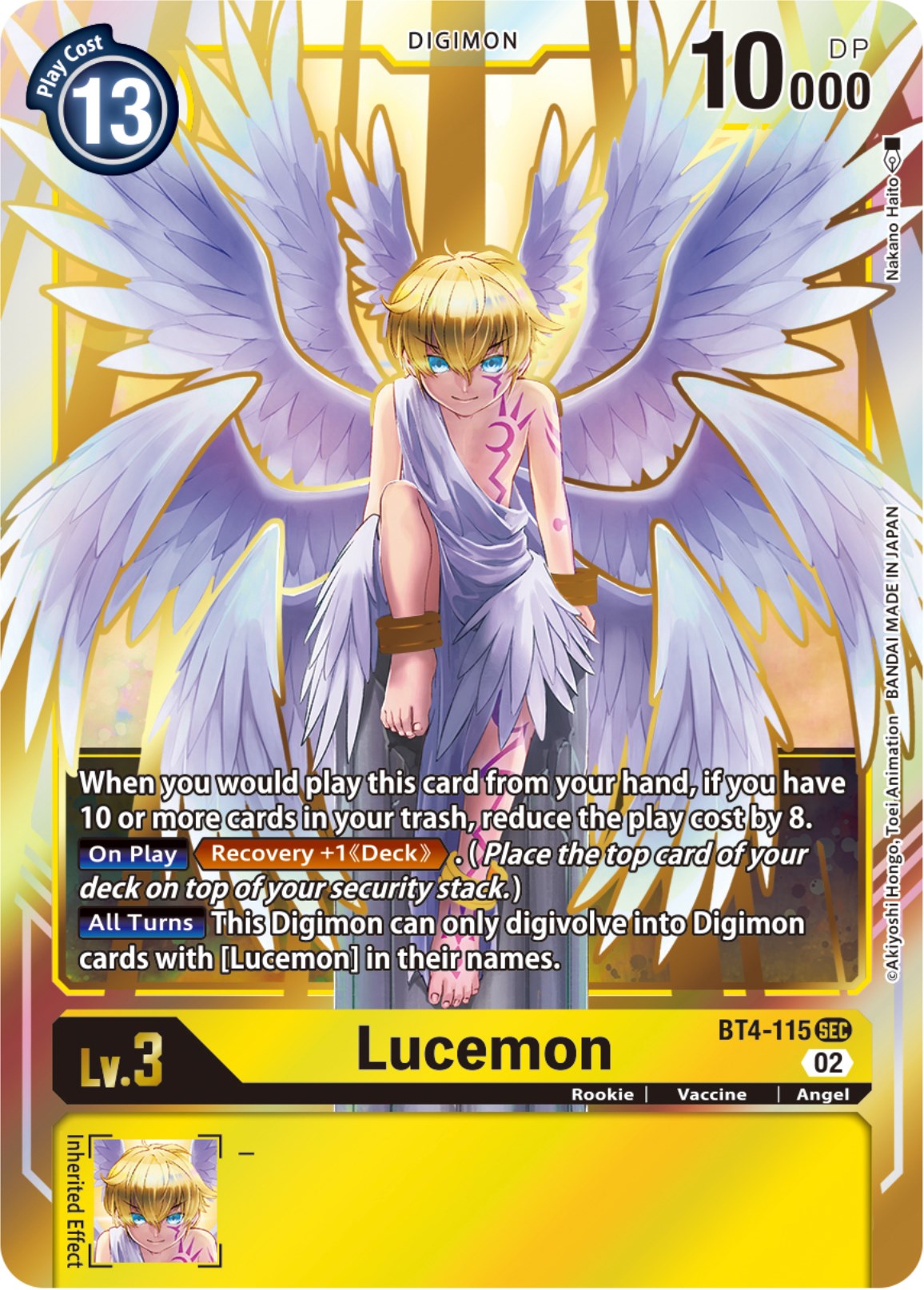 Lucemon [BT4-115] (Resurgence Booster Reprint) [Resurgence Booster] | Mindsight Gaming