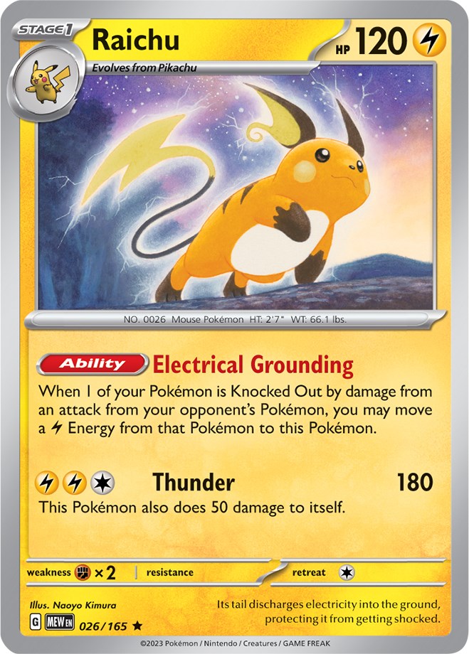 Raichu (026/165) [Scarlet & Violet 151] | Mindsight Gaming