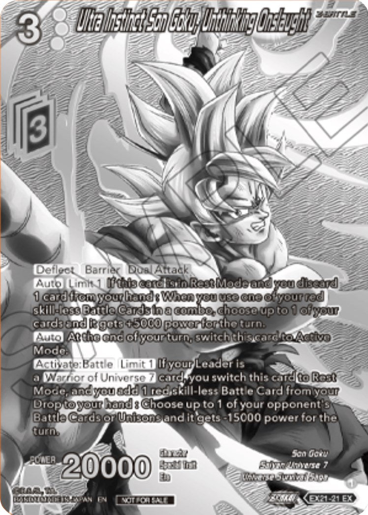 Ultra Instinct Son Goku, Unthinking Onslaught (2023 Offline Regionals Silver Print) (EX21-21) [Promotion Cards] | Mindsight Gaming