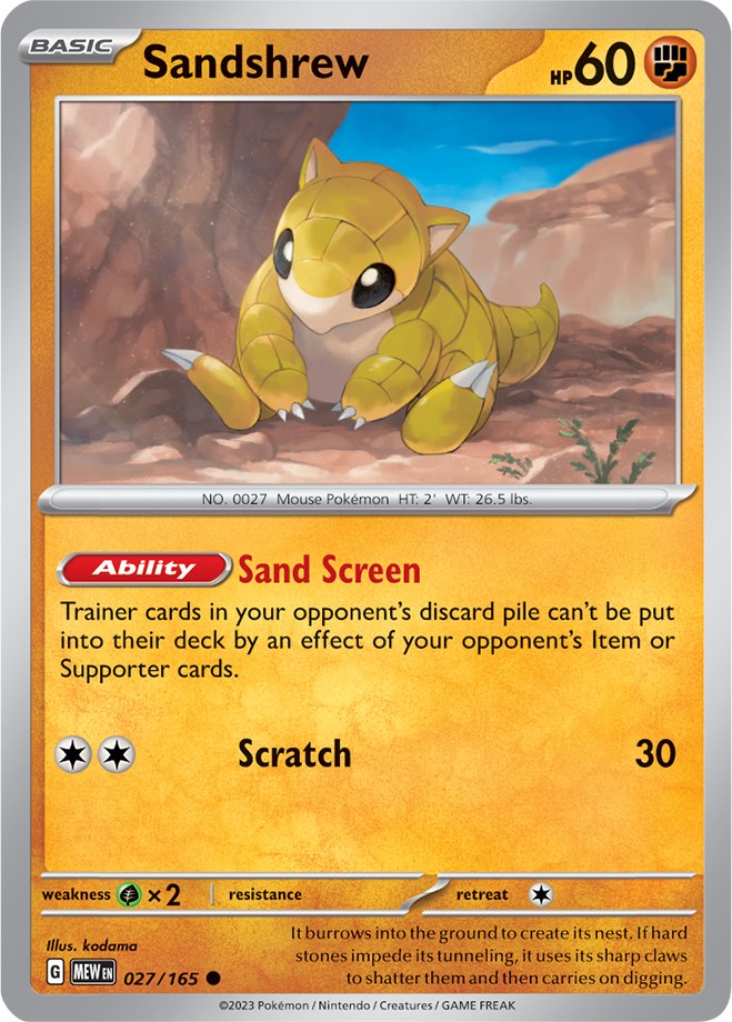 Sandshrew (027/165) [Scarlet & Violet: 151] | Mindsight Gaming