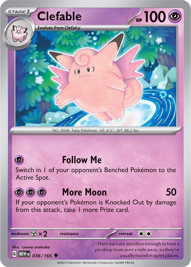 Clefable (036/165) [Scarlet & Violet 151] | Mindsight Gaming