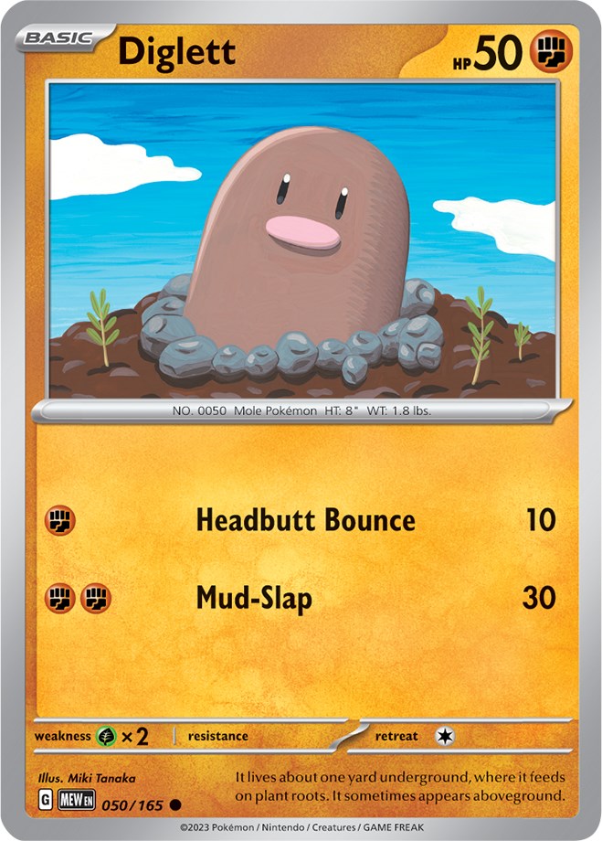 Diglett (050/165) [Scarlet & Violet 151] | Mindsight Gaming