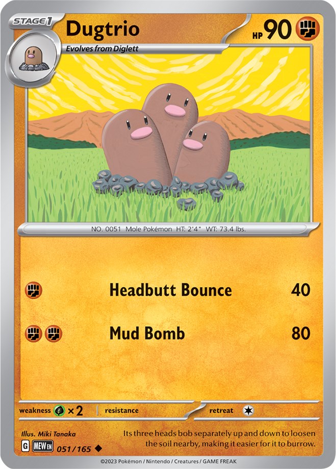 Dugtrio (051/165) [Scarlet & Violet 151] | Mindsight Gaming