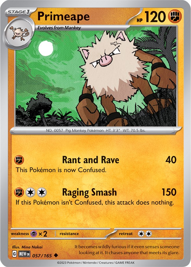 Primeape (057/165) [Scarlet & Violet: 151] | Mindsight Gaming