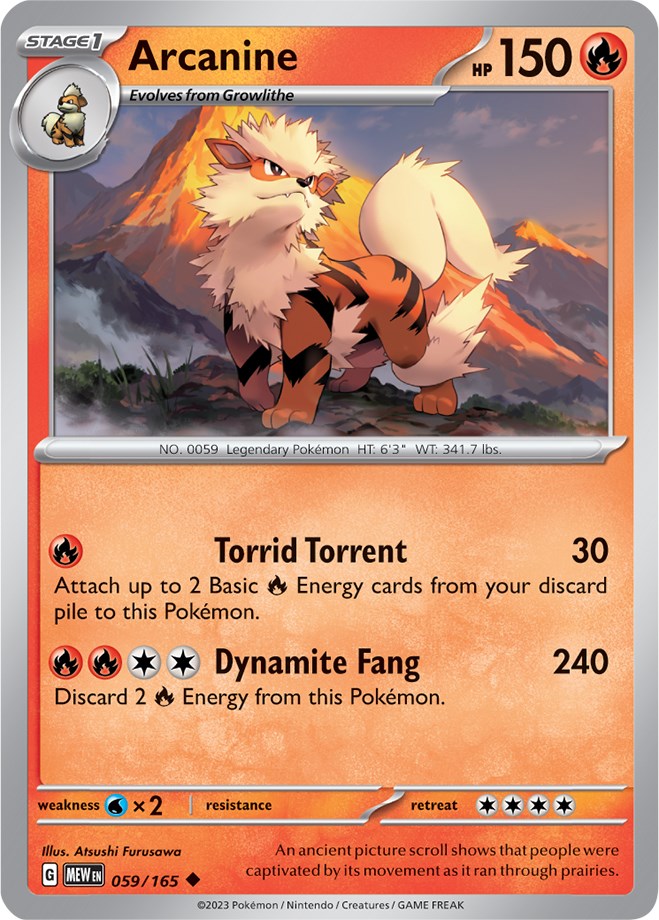 Arcanine (059/165) [Scarlet & Violet 151] | Mindsight Gaming