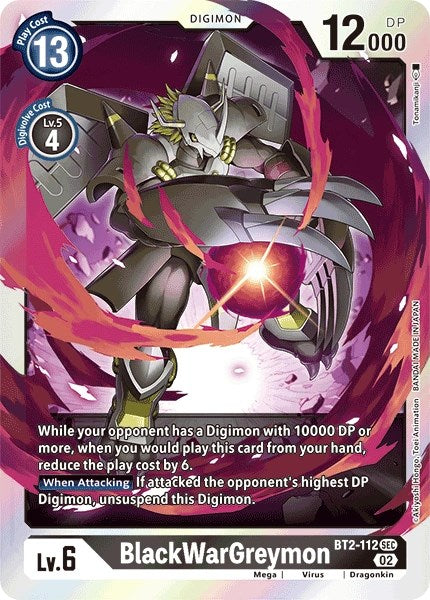 BlackWarGreymon (Resurgence Booster Reprint) [Resurgence Booster] | Mindsight Gaming