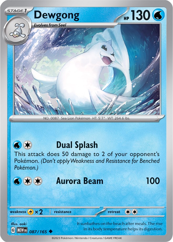 Dewgong (087/165) [Scarlet & Violet: 151] | Mindsight Gaming