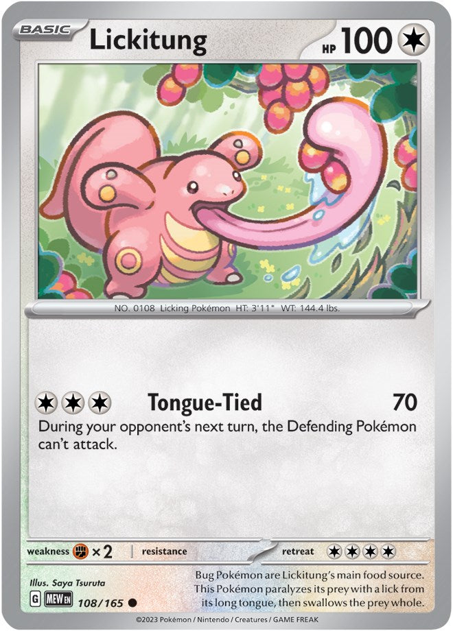 Lickitung (108/165) [Scarlet & Violet: 151] | Mindsight Gaming