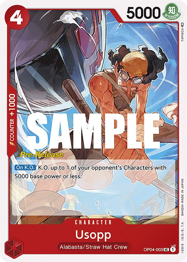 Usopp [Kingdoms of Intrigue Pre-Release Cards] | Mindsight Gaming