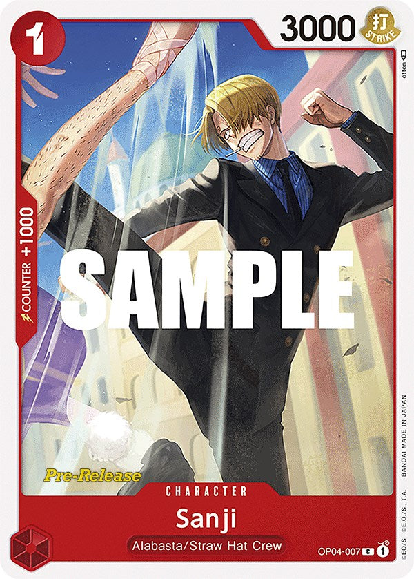 Sanji [Kingdoms of Intrigue Pre-Release Cards] | Mindsight Gaming