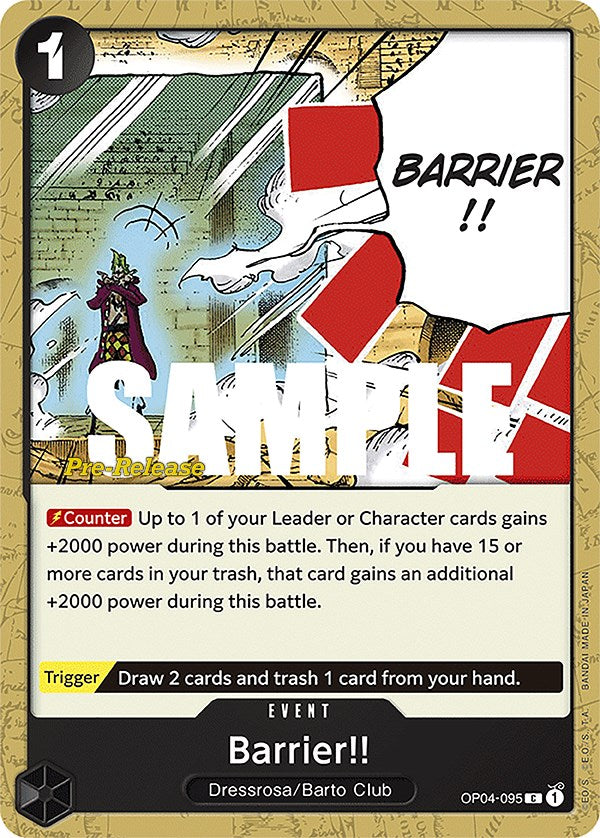 Barrier!! [Kingdoms of Intrigue Pre-Release Cards] | Mindsight Gaming