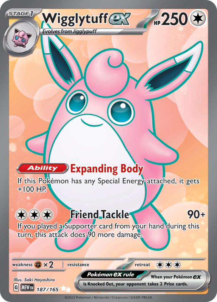 Wigglytuff ex (187/165) [Scarlet & Violet 151] | Mindsight Gaming