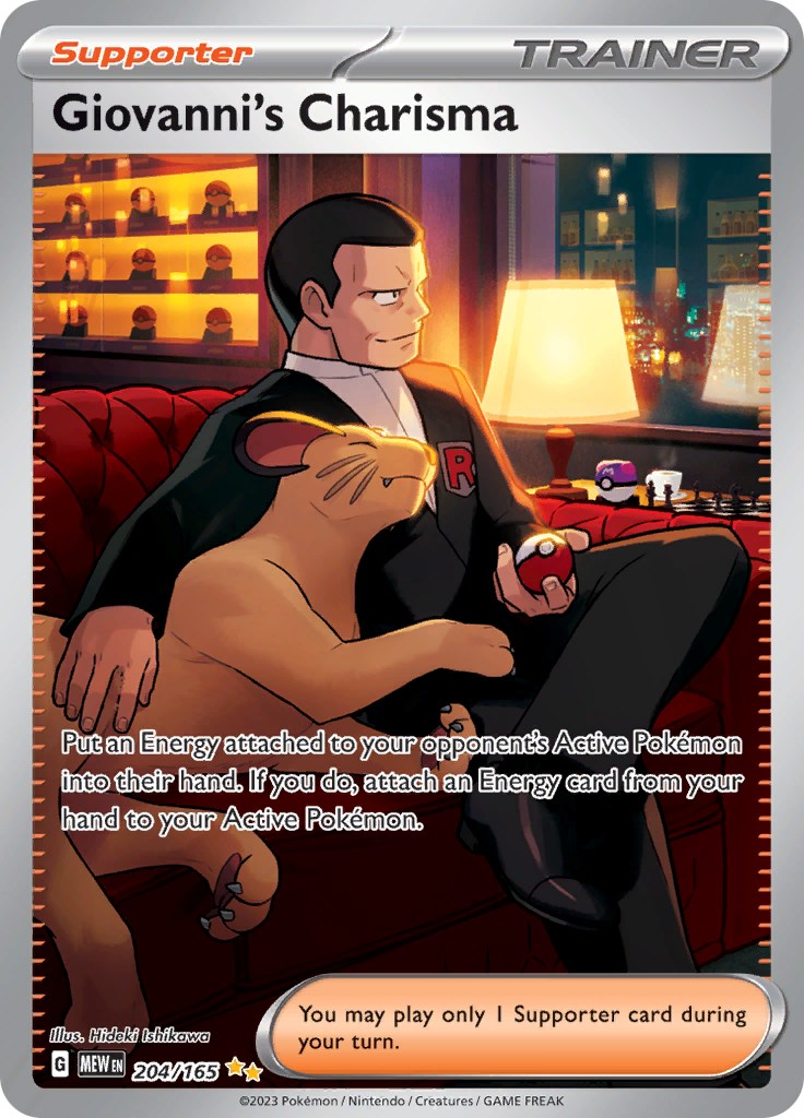 Giovanni's Charisma (204/165) [Scarlet & Violet 151] | Mindsight Gaming