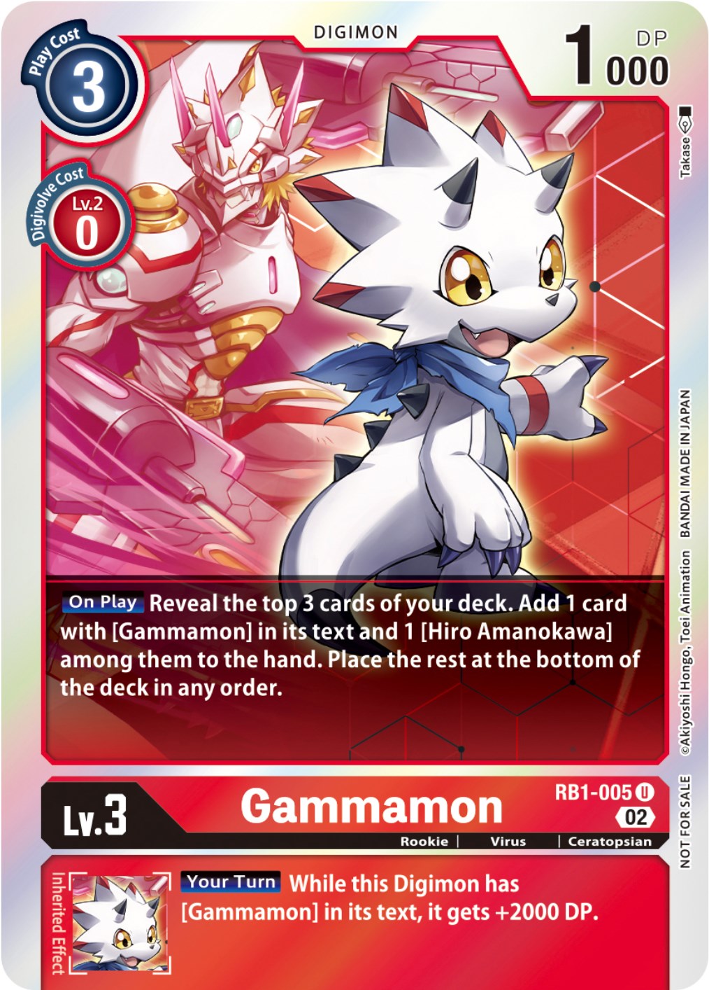 Gammamon [RB1-005] (Box Topper) [Resurgence Booster] | Mindsight Gaming