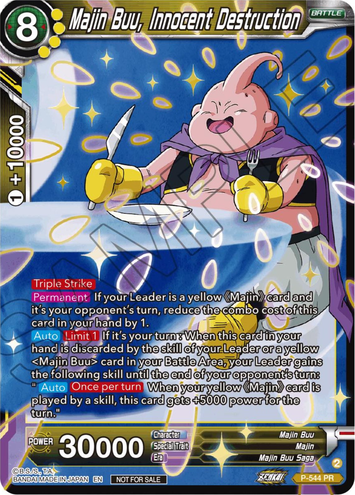 Majin Buu, Innocent Destruction (Championship Selection Pack 2023 Vol.3) (Gold-Stamped) (P-544) [Tournament Promotion Cards] | Mindsight Gaming