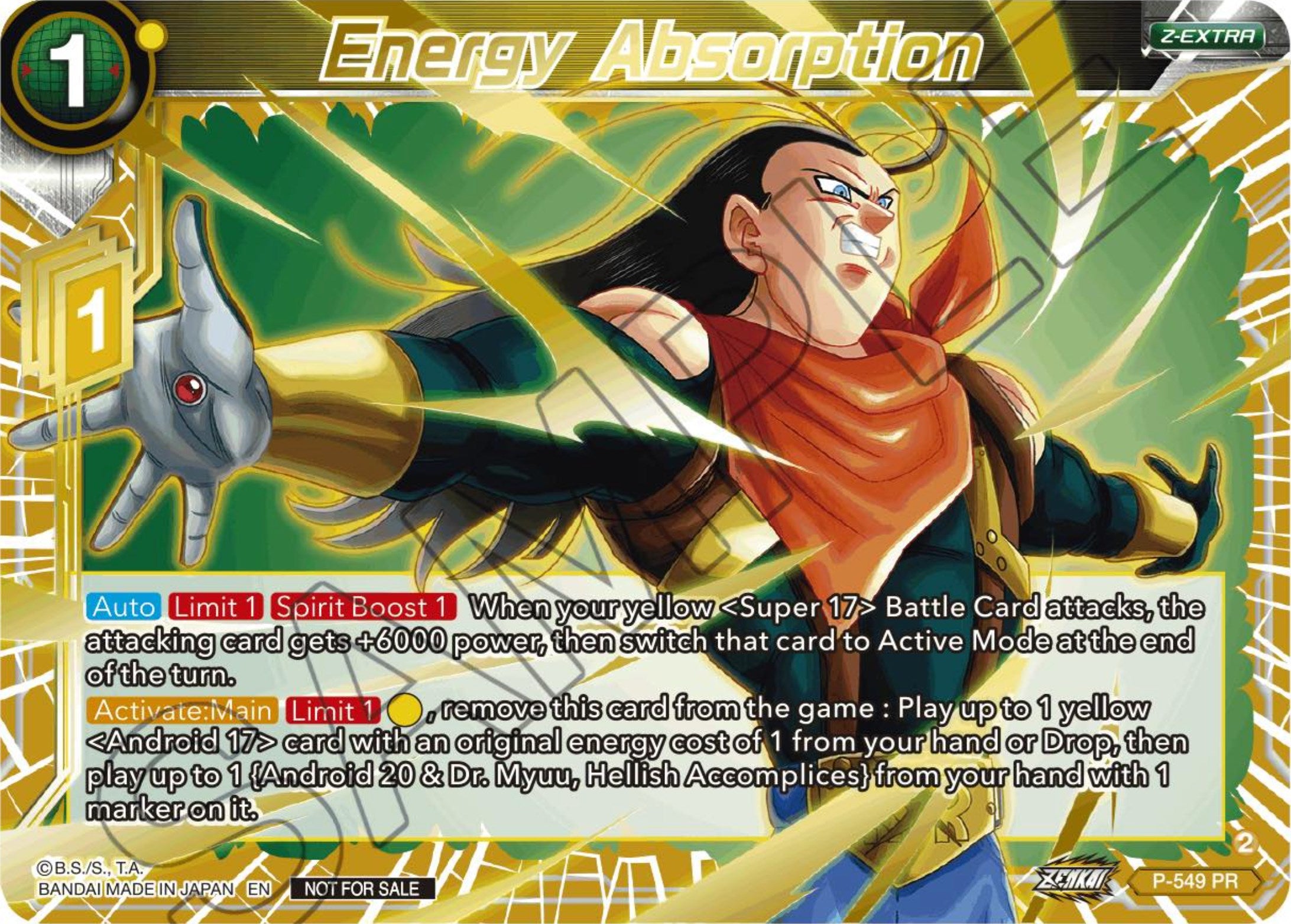 Energy Absorption (Championship Z Extra Card Pack 2023) (Gold-Stamped) (P-549) [Tournament Promotion Cards] | Mindsight Gaming