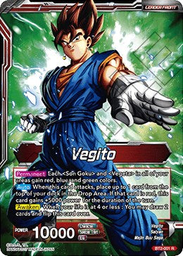 Vegito // Fusion Warrior Super Saiyan Vegito (Championship 2023 Golden Card Vol.3) (BT2-001) [Tournament Promotion Cards] | Mindsight Gaming