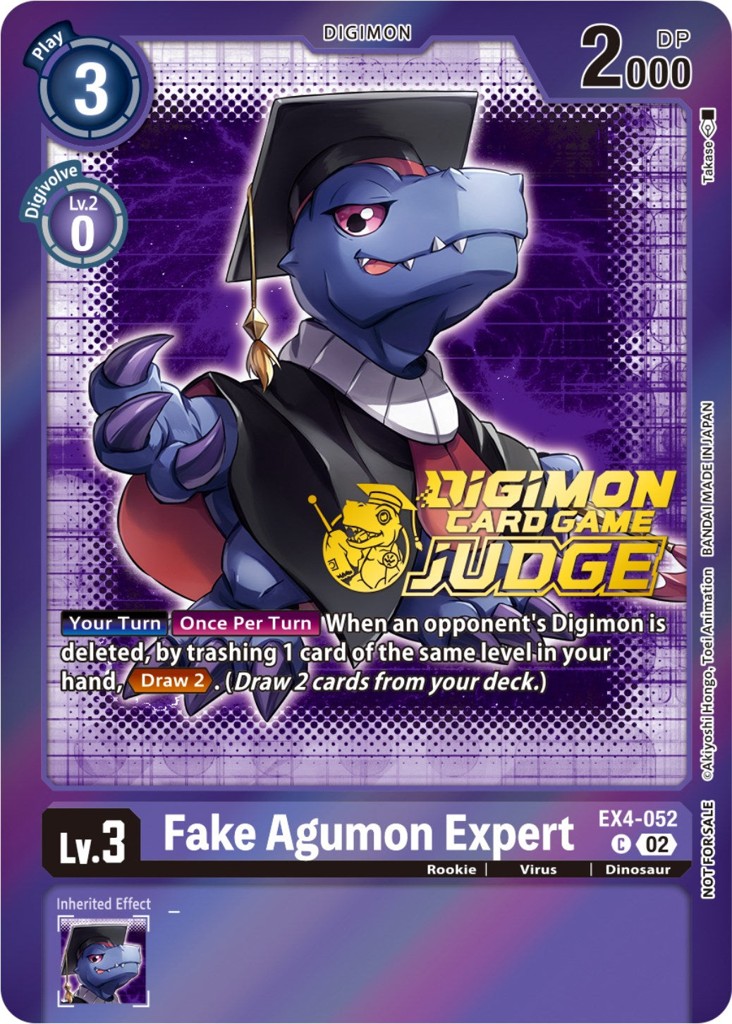 Fake Agumon Expert [EX4-052] (Judge Pack 4) [Alternative Being Booster Promos] | Mindsight Gaming