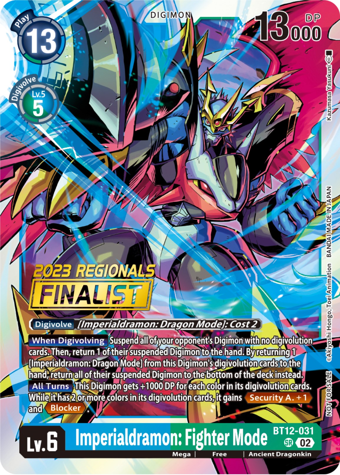 Imperialdramon: Fighter Mode [BT12-031] (2023 Regionals Finalist) [Across Time] | Mindsight Gaming