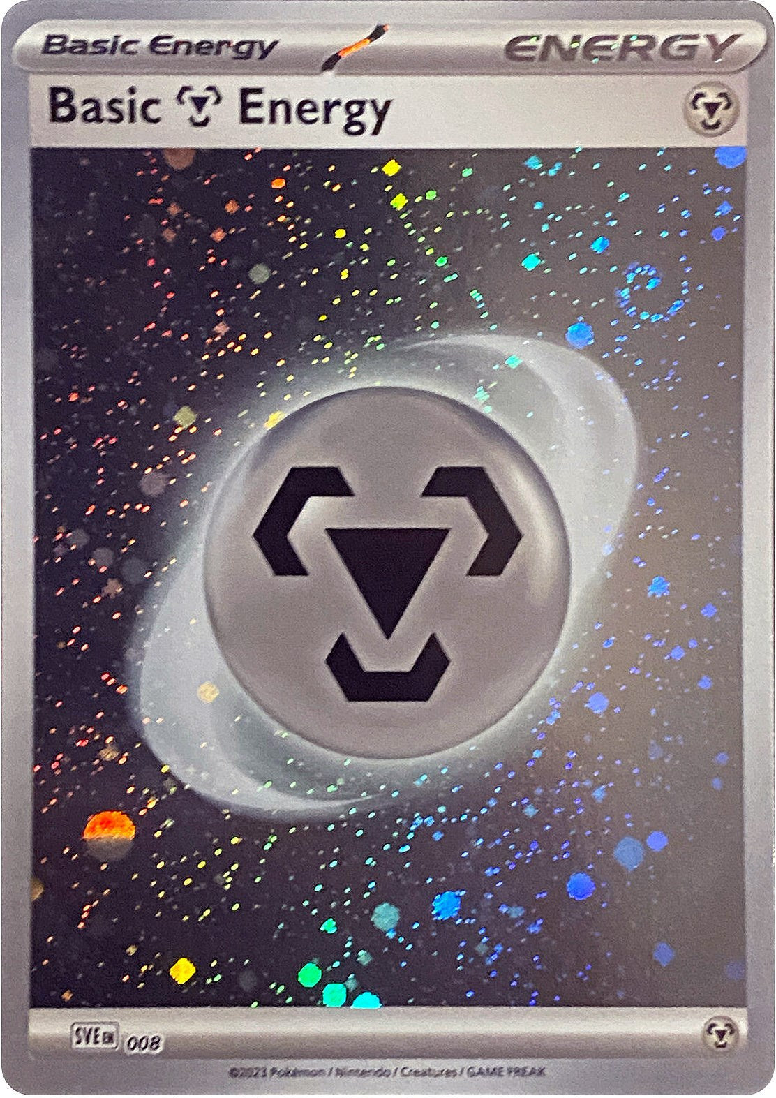 Basic Metal Energy (008) (Cosmos Holo) [Scarlet & Violet: Base Set] | Mindsight Gaming