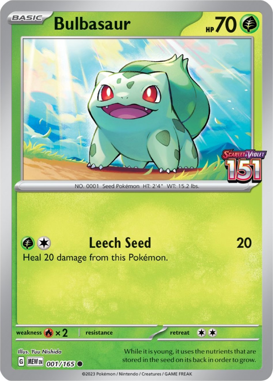 Bulbasaur (001/165) (Best Buy Exclusive) [Scarlet & Violet 151] | Mindsight Gaming