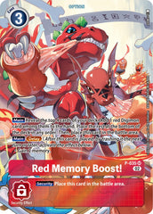 Red Memory Boost! [P-035] (Digimon Adventure Box 2) [Promotional Cards] | Mindsight Gaming