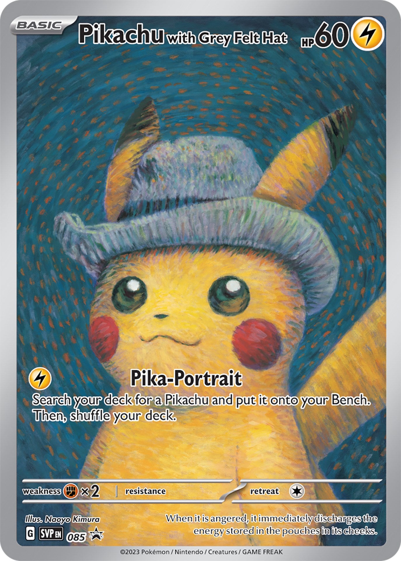 Pikachu with Grey Felt Hat (085) [Scarlet & Violet: Black Star Promos] | Mindsight Gaming