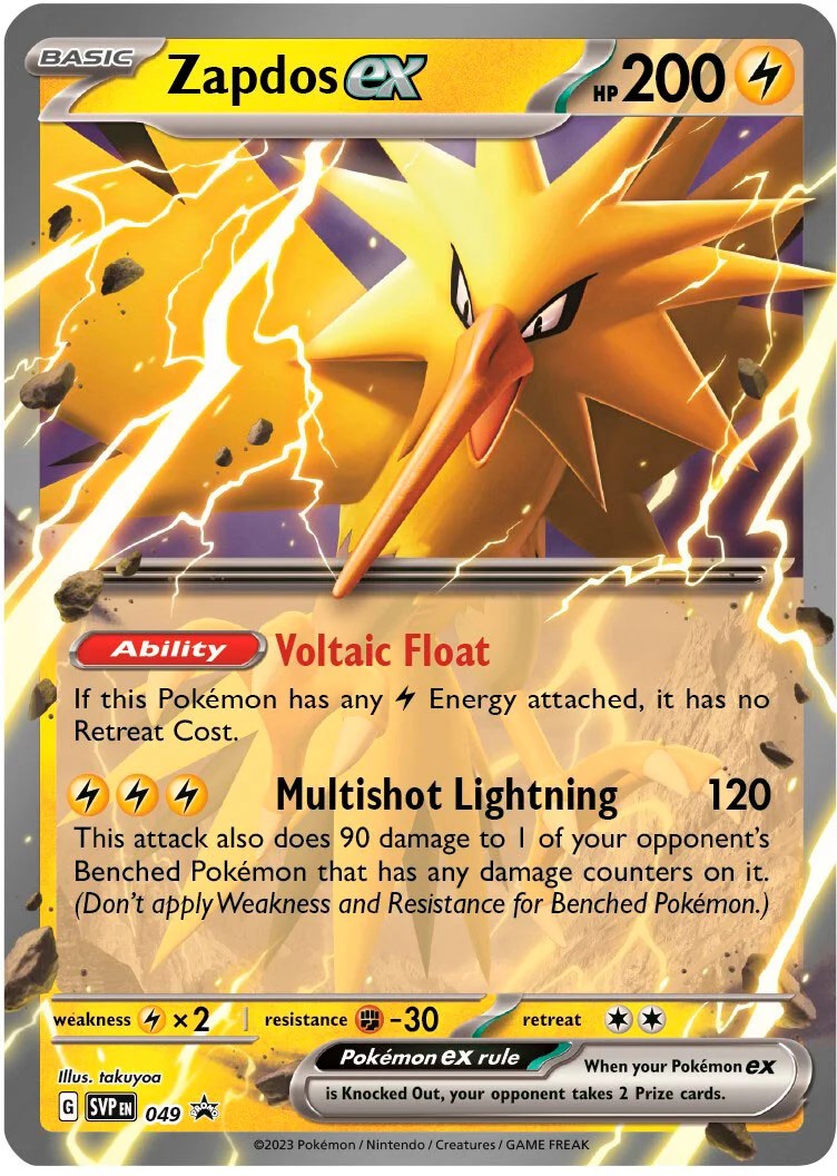 Zapdos ex (049) (Jumbo Card) [Scarlet & Violet: Black Star Promos] | Mindsight Gaming