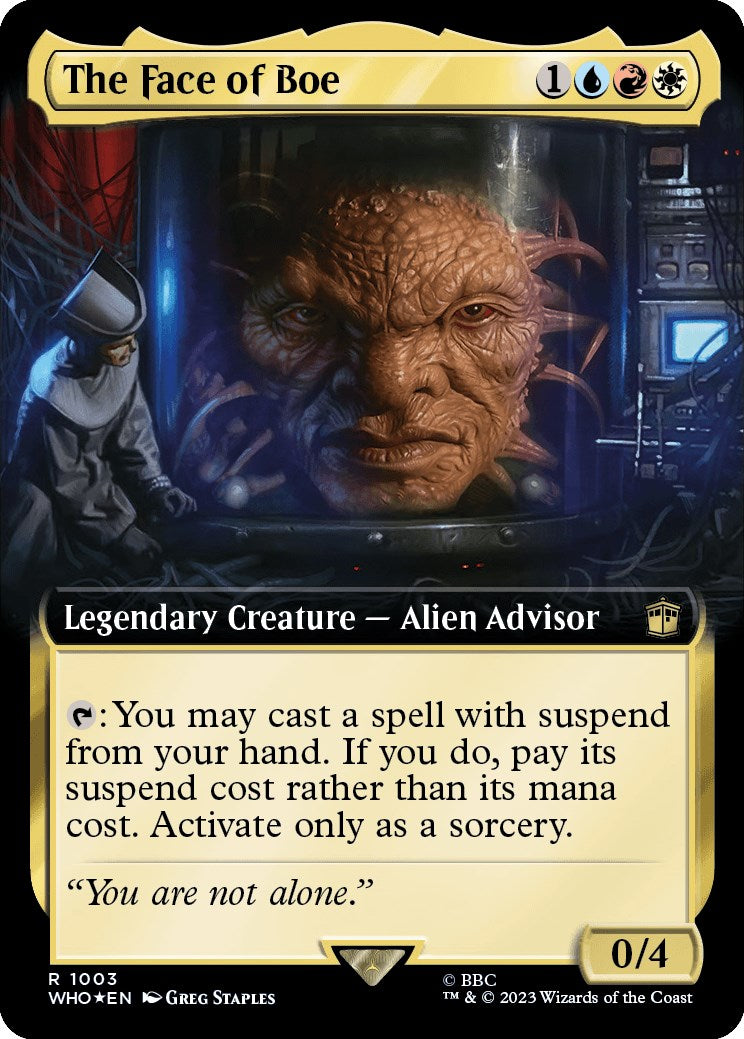 The Face of Boe (Extended Art) (Surge Foil) [Doctor Who] | Mindsight Gaming