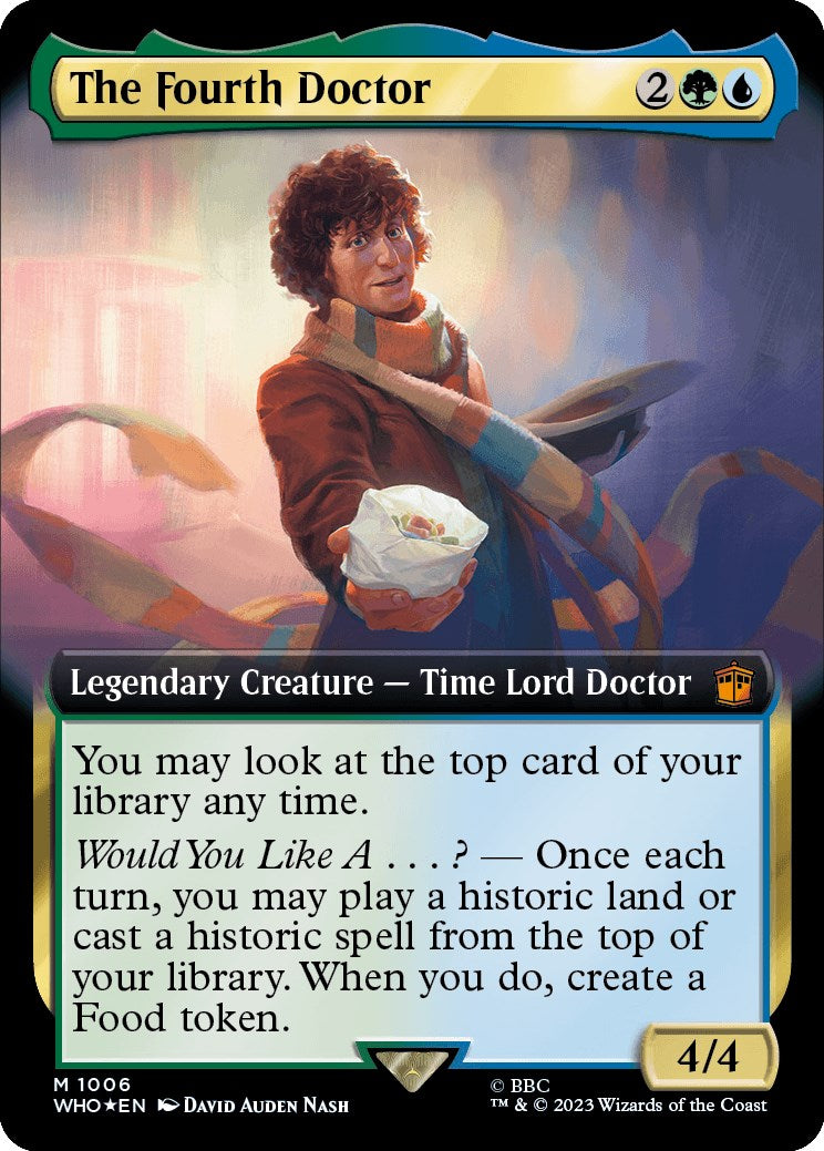 The Fourth Doctor (Extended Art) (Surge Foil) [Doctor Who] | Mindsight Gaming