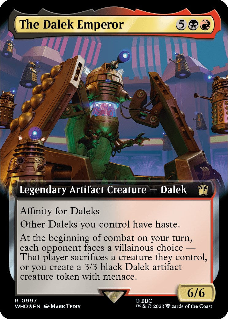 The Dalek Emperor (Extended Art) (Surge Foil) [Doctor Who] | Mindsight Gaming