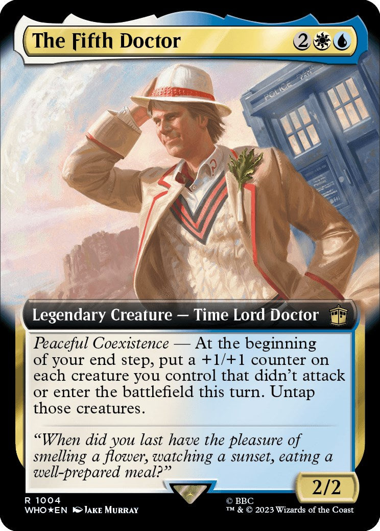 The Fifth Doctor (Extended Art) (Surge Foil) [Doctor Who] | Mindsight Gaming