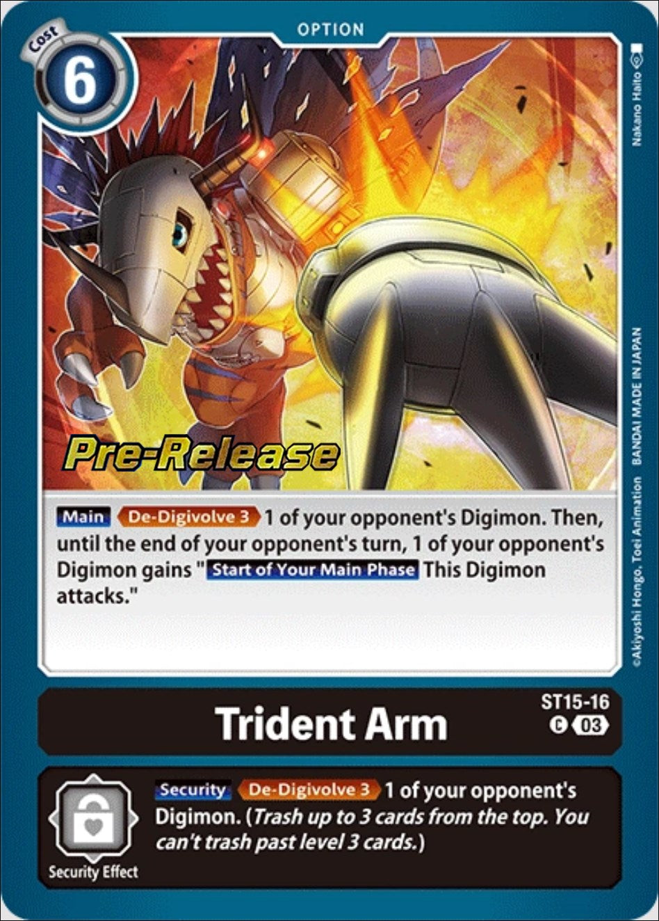 Trident Arm [ST15-16] [Starter Deck: Dragon of Courage Pre-Release Cards] | Mindsight Gaming