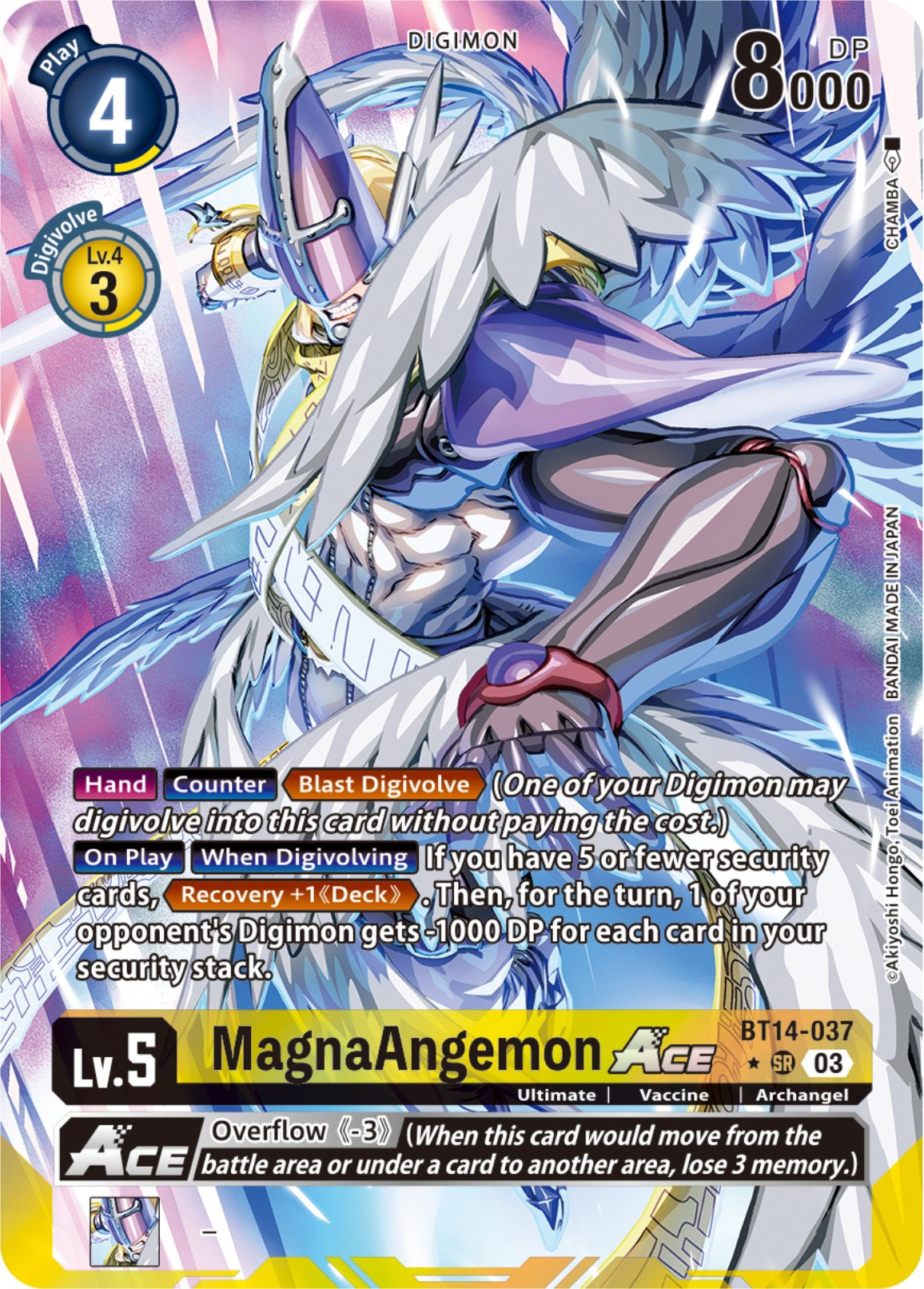 MagnaAngemon Ace [BT14-037] (English Exclusive Alternate Art) [Blast Ace] | Mindsight Gaming