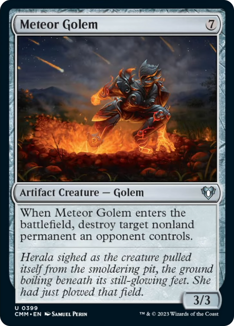 Meteor Golem [Commander Masters] | Mindsight Gaming