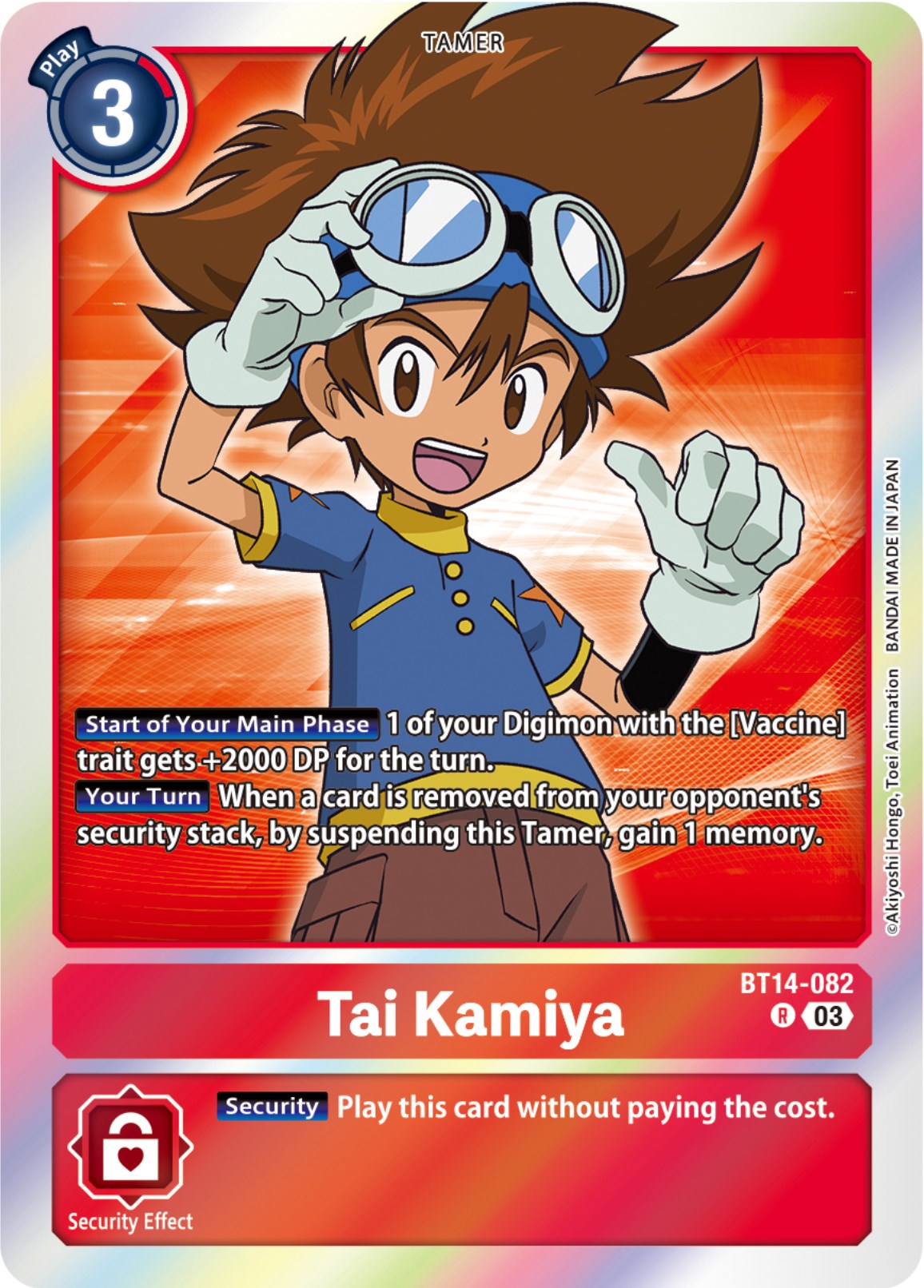 Tai Kamiya [BT14-082] [Blast Ace] | Mindsight Gaming