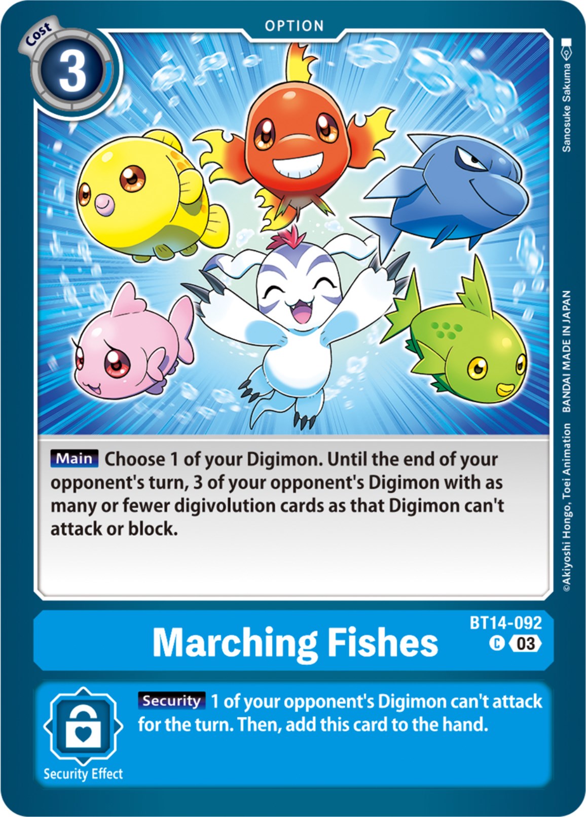 Marching Fishes [BT14-092] [Blast Ace] | Mindsight Gaming