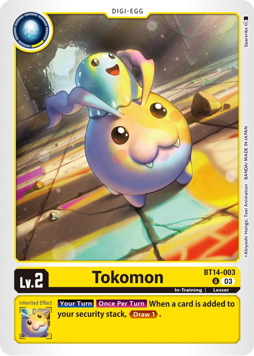 Tokomon [BT14-003] [Blast Ace] | Mindsight Gaming