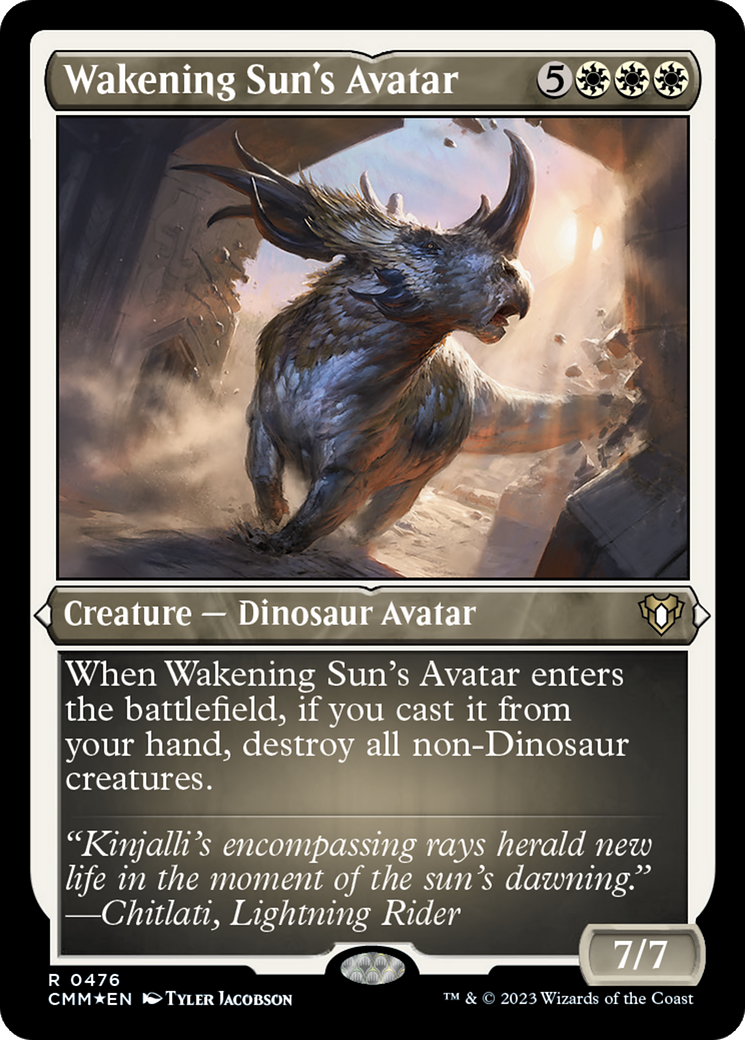 Wakening Sun's Avatar (Foil Etched) [Commander Masters] | Mindsight Gaming