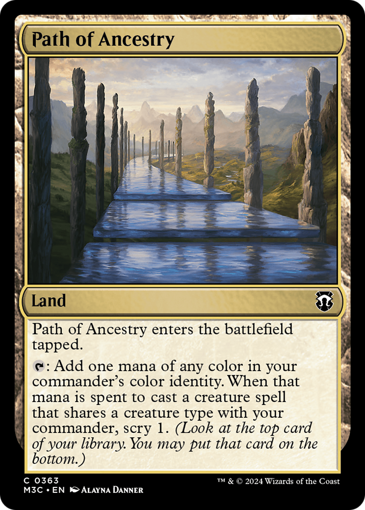 Path of Ancestry (Ripple Foil) [Modern Horizons 3 Commander] | Mindsight Gaming