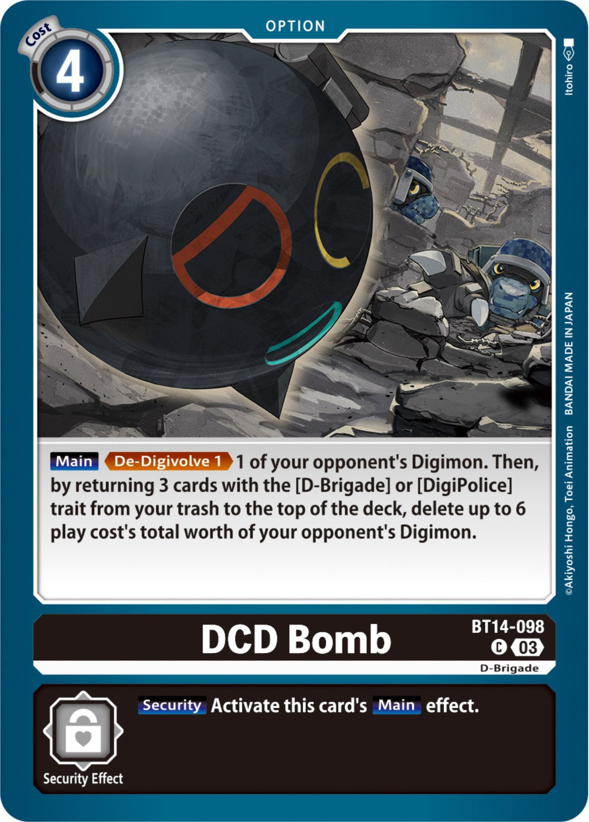 DCD Bomb [BT14-098] [Blast Ace] | Mindsight Gaming