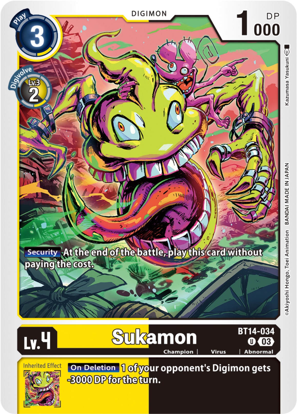 Sukamon [BT14-034] [Blast Ace] | Mindsight Gaming