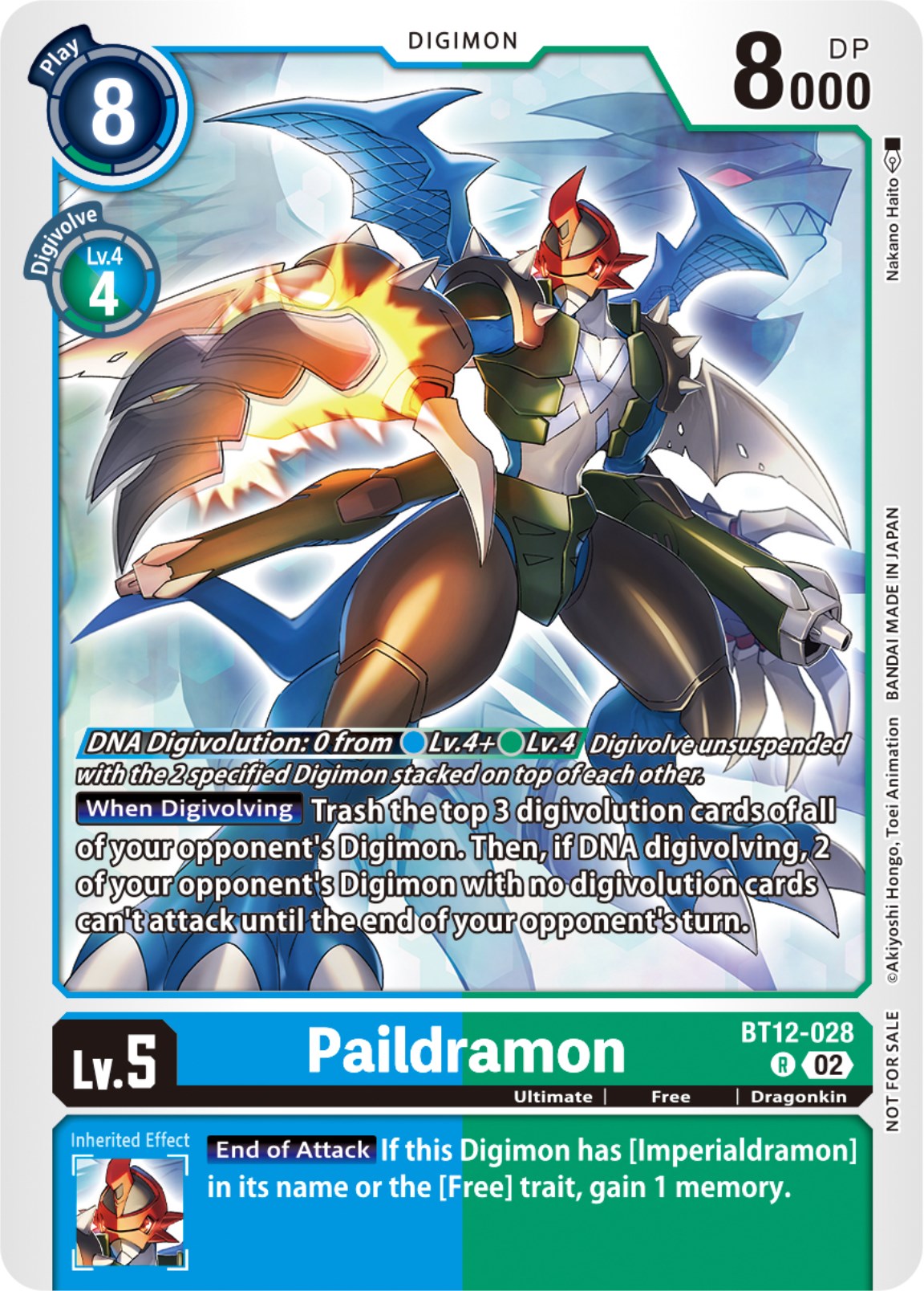 Paildramon [BT12-028] (NYCC 2023 Demo Deck) [Across Time] | Mindsight Gaming