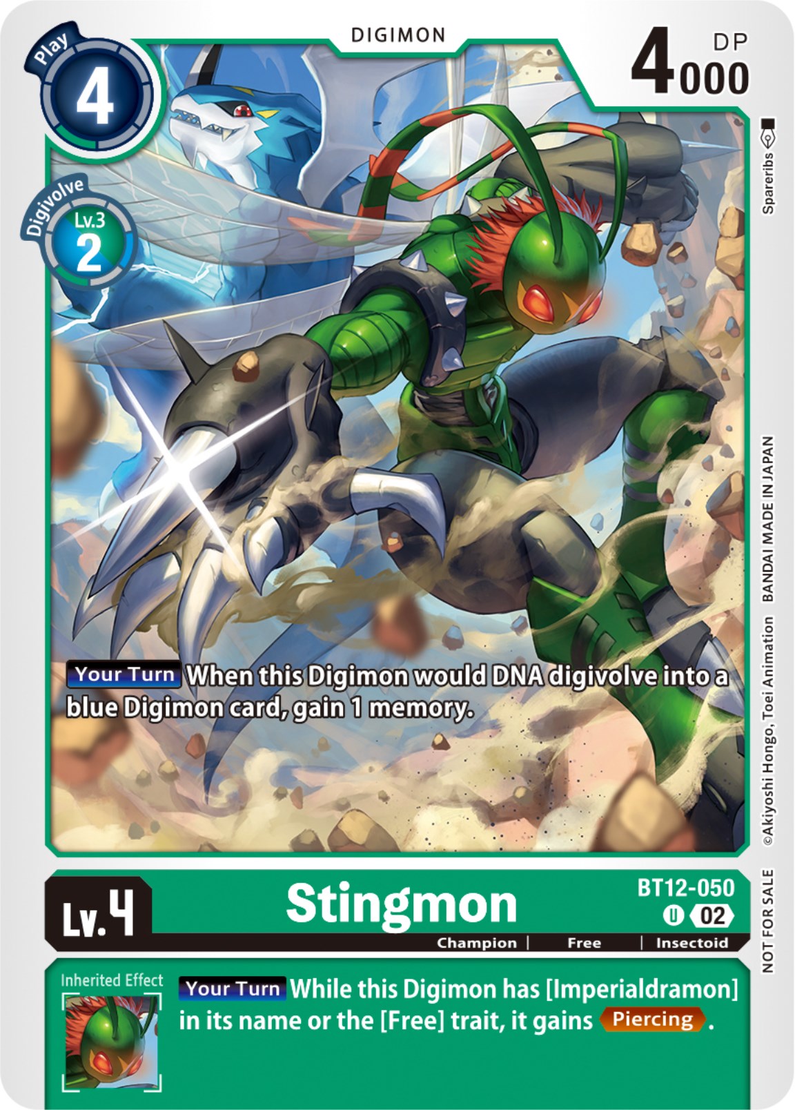 Stingmon [BT12-050] (NYCC 2023 Demo Deck) [Across Time] | Mindsight Gaming