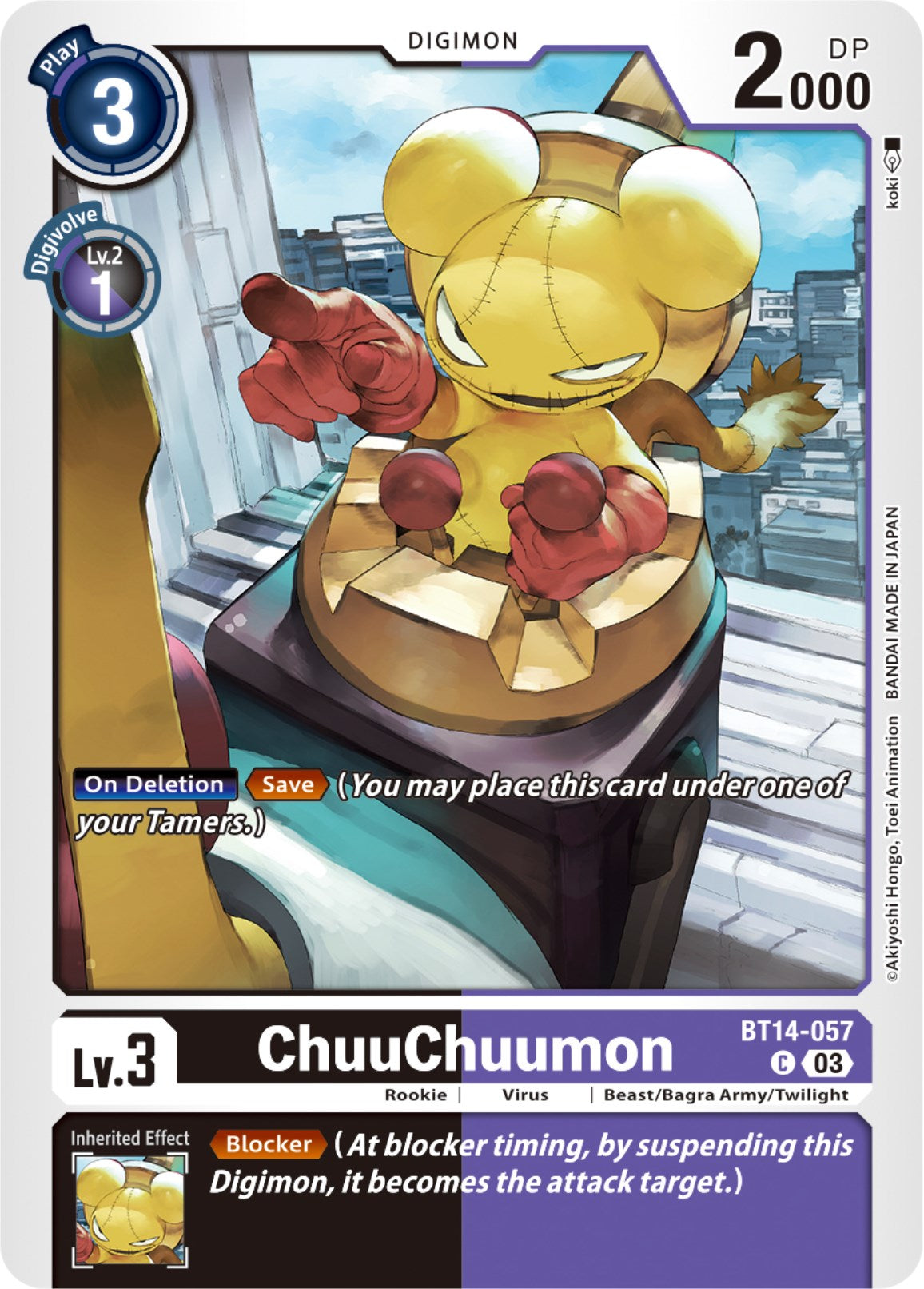 ChuuChuumon [BT14-057] [Blast Ace] | Mindsight Gaming