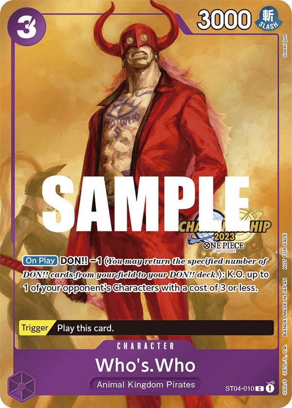 Who's.Who (CS 2023 Celebration Pack) [One Piece Promotion Cards] | Mindsight Gaming