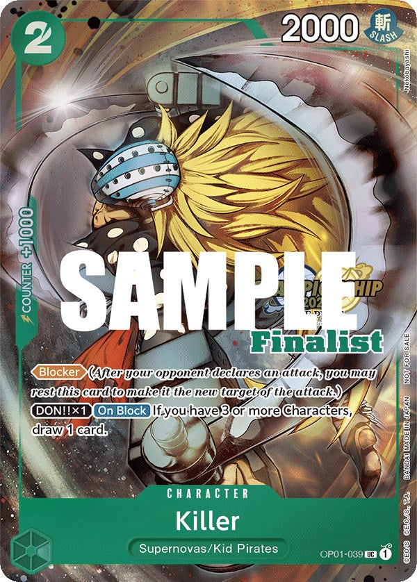 Killer (CS 2023 Top Players Pack) [Finalist] [One Piece Promotion Cards] | Mindsight Gaming