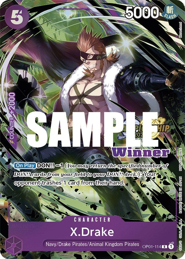 X.Drake (CS 2023 Top Players Pack) [Winner] [One Piece Promotion Cards] | Mindsight Gaming